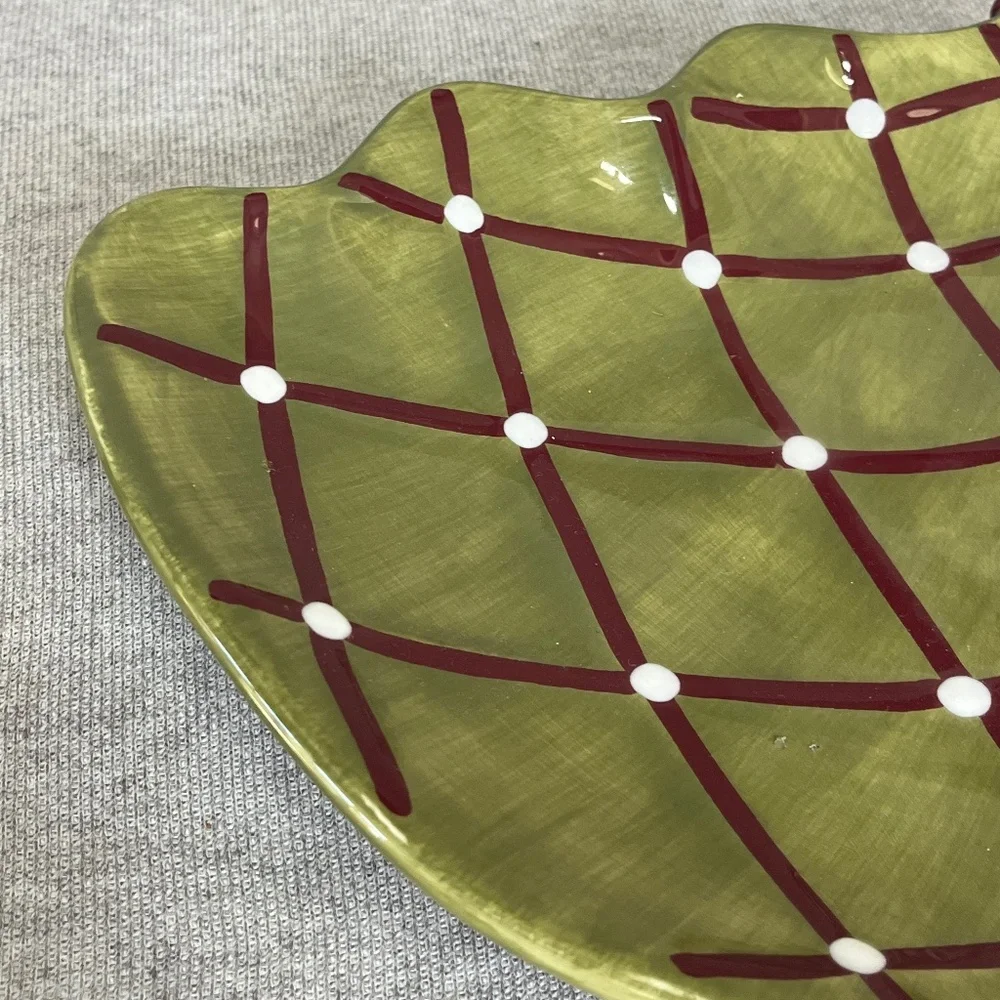 Pottery Barn Christmas Tree Plate